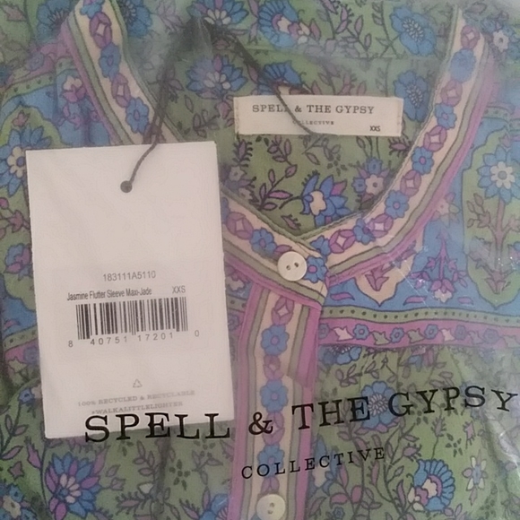 Jasmine Jade Flutter Sleeve Dress Spell Designs XXS - Picture 12 of 15